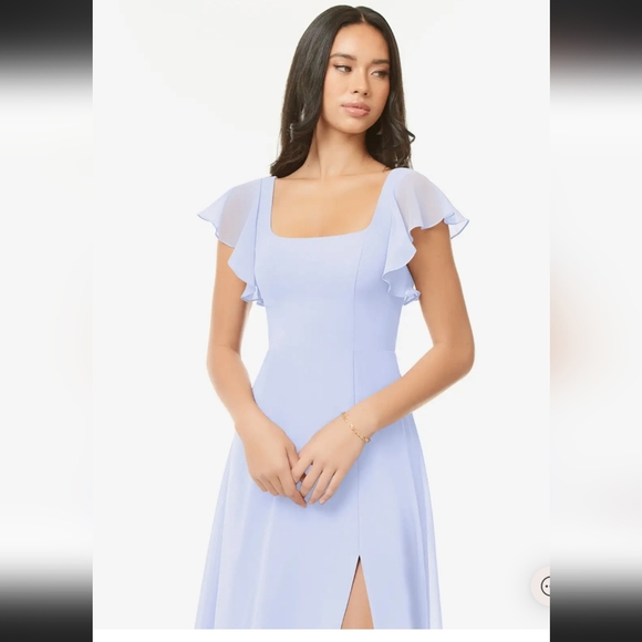 Azazie Bondi lavender bridesmaids dress with matching shawl - Picture 5 of 7